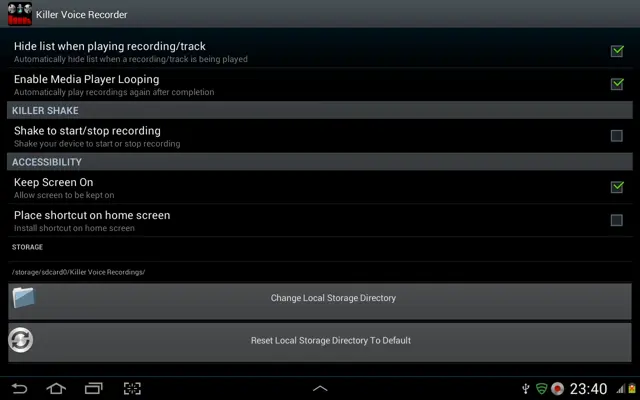 Killer Voice Recorder android App screenshot 10