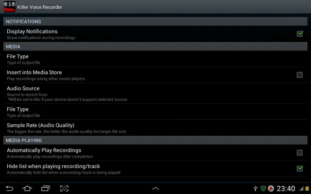 Killer Voice Recorder android App screenshot 11