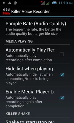 Killer Voice Recorder android App screenshot 17