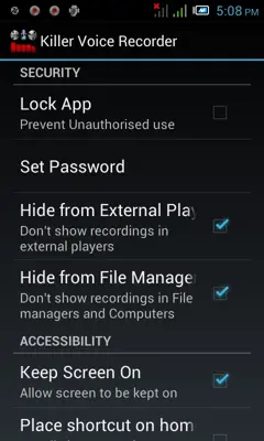 Killer Voice Recorder android App screenshot 19