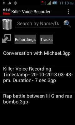 Killer Voice Recorder android App screenshot 21